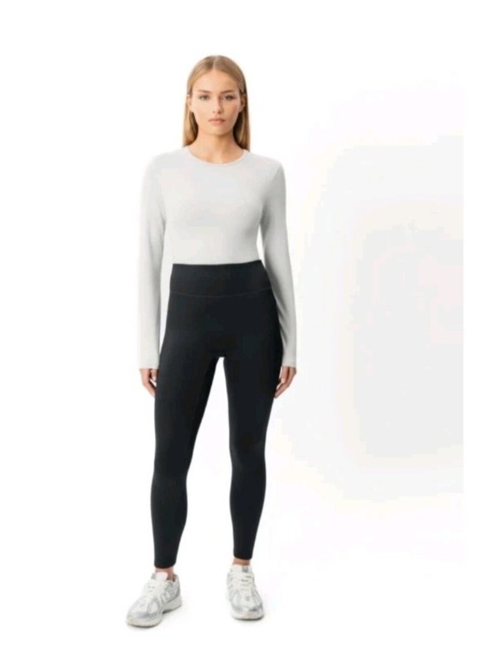 Ninepine Winter Thermal Fleece Black Leggings M Outdoor Hiking Athletic